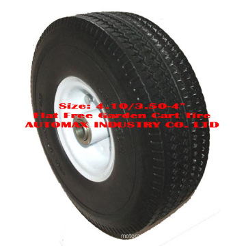 4.10/3.50-4" Flat Free Garden Cart Tire